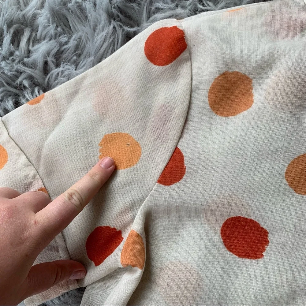 Vintage COS COB Polka Dot 1970’s USA Button Down - Picture 7 of 14
